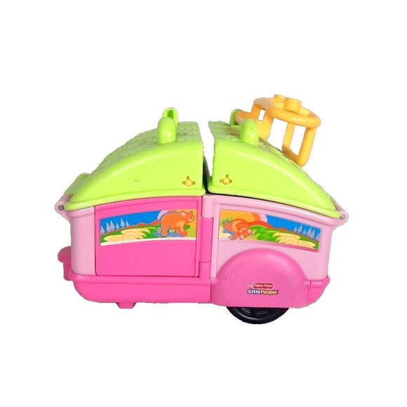 Fisher Price Little People Camping Adventure Pop Up Camper with Sounds 2007 - Picture 2 of 15